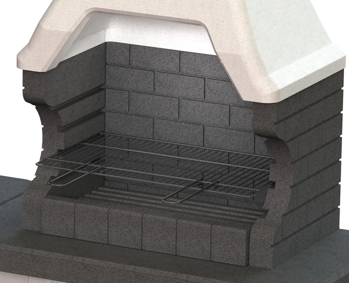 BARBECUE GARDEN GRILL CARBONELLA/LEGNA/CON PRATICO RIPIANO