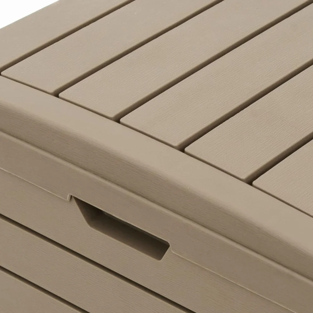 vidaXL Cestino per Rifiuti da Esterno Marrone 41x41x86cm Polipropilene