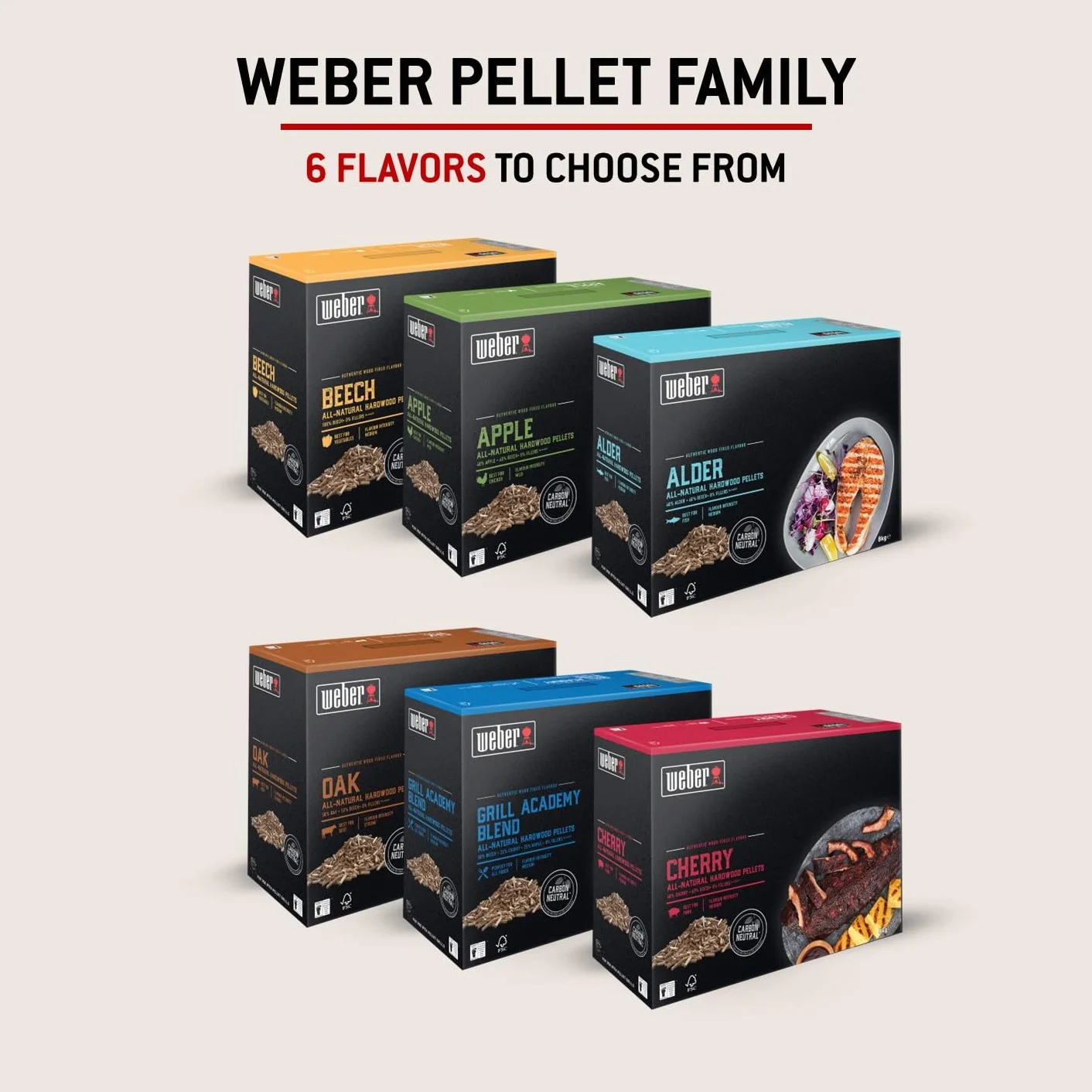 Pellet di legno FSC Weber - Grill Academy blend Cod. 18294