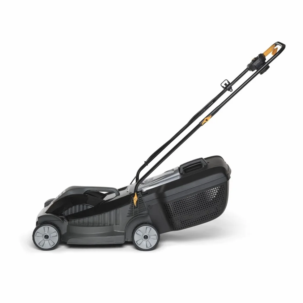 Alpina BL 380 E Tagliaerba Elettrico, 1400 W, 38 cm – Sacco 40 l, Manico Pieghevole – Ideale per Giardini fino a 500 m²