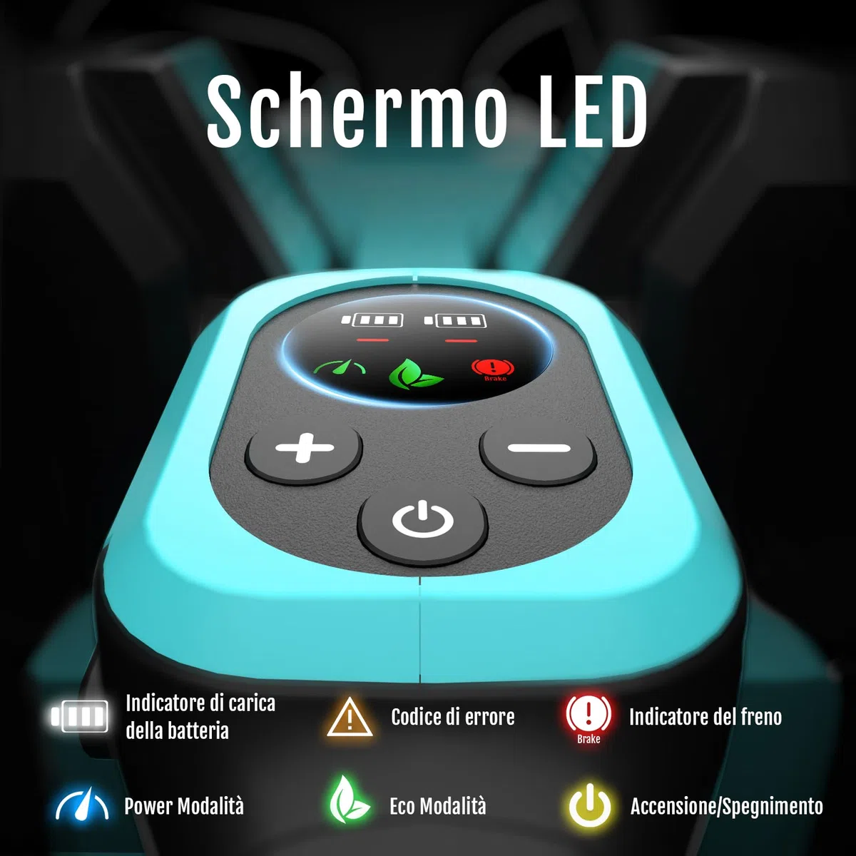 YARDCARE Motosega a batteria da 16 pollici, motore brushless da 1600 W, velocità catena 21 m/s, display LED, 2 batterie da 4 Ah, tensionamento senza attrezzi e lubrificazione automatica