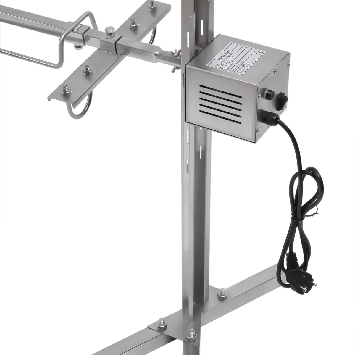 Rotisserie - Barbecue elettrico per maialino, in acciaio inox, con motore da 20 W, altezza regolabile a 5 marce, grande barbecue, 40 kg