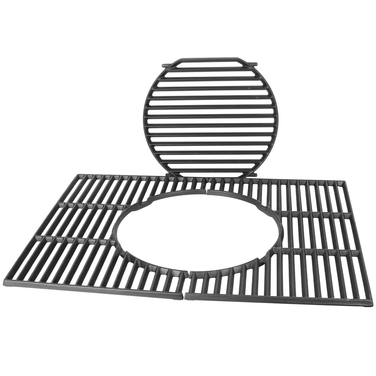 WELL GRILL 44,5 cm Griglie di cottura con cerchi integrati per barbecue a gas Weber Spirit E210 E220 S210 S220, 7637 Pezzi griglia in ghisa per Weber Spirit I & II 200 Serie e Gourmet BBQ Rost System
