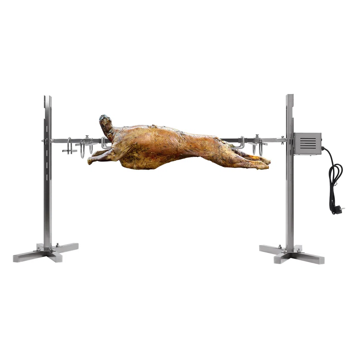 Rotisserie - Barbecue elettrico per maialino, in acciaio inox, con motore da 20 W, altezza regolabile a 5 marce, grande barbecue, 40 kg
