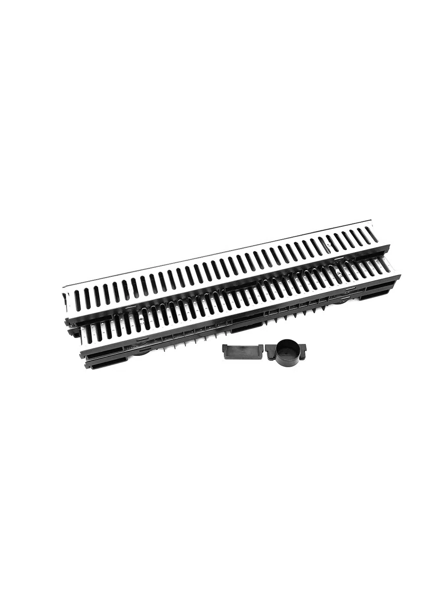 Canale di drenaggio H = 55 mm 15,12 €/m 4 m Set con terminali e Raccordo DN110