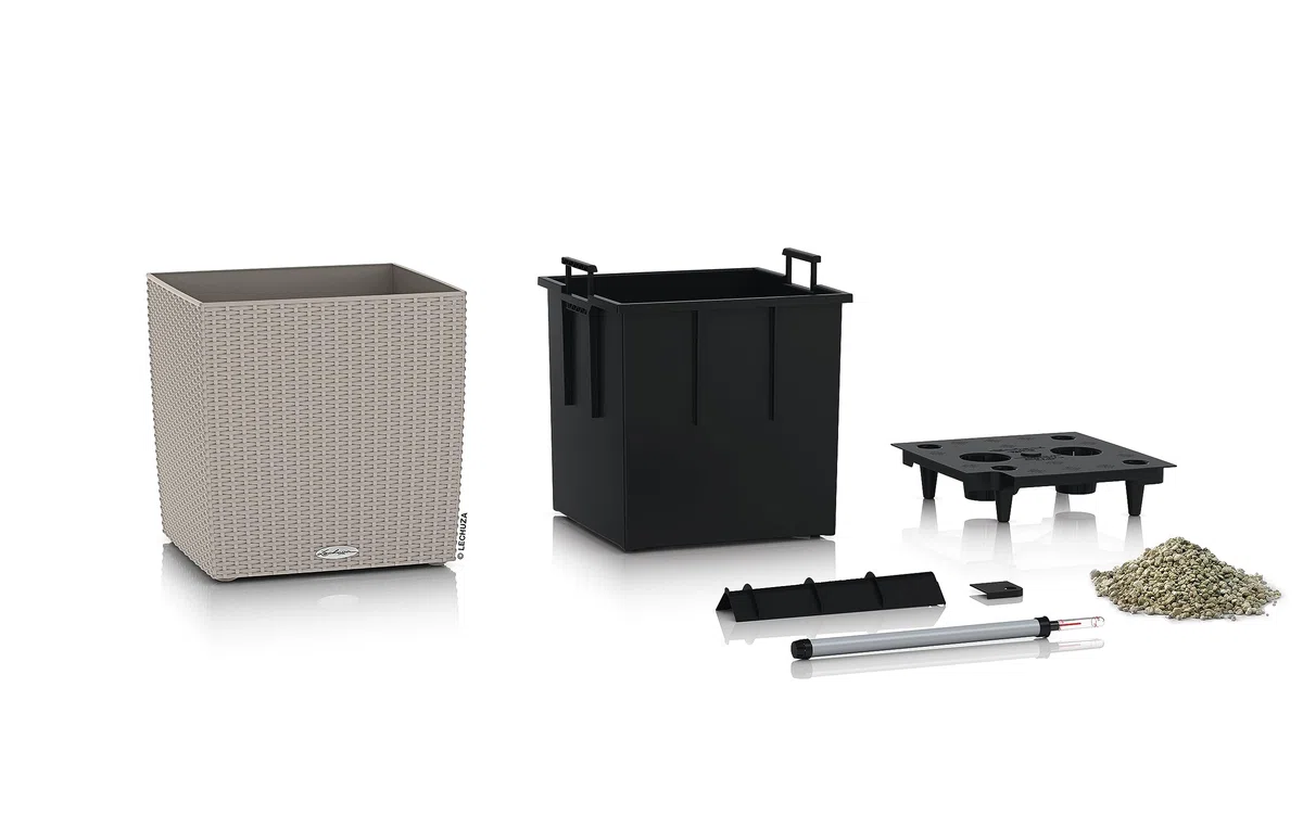LECHUZA CUBE Cottage 50 marrone sabbia 15396