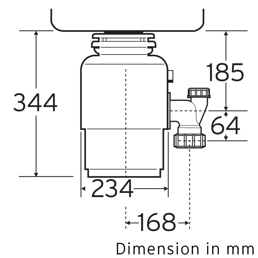 Insinkerator 75275 Evolution 200 monouso per rifiuti alimentari in acciaio inossidabile, grigio
