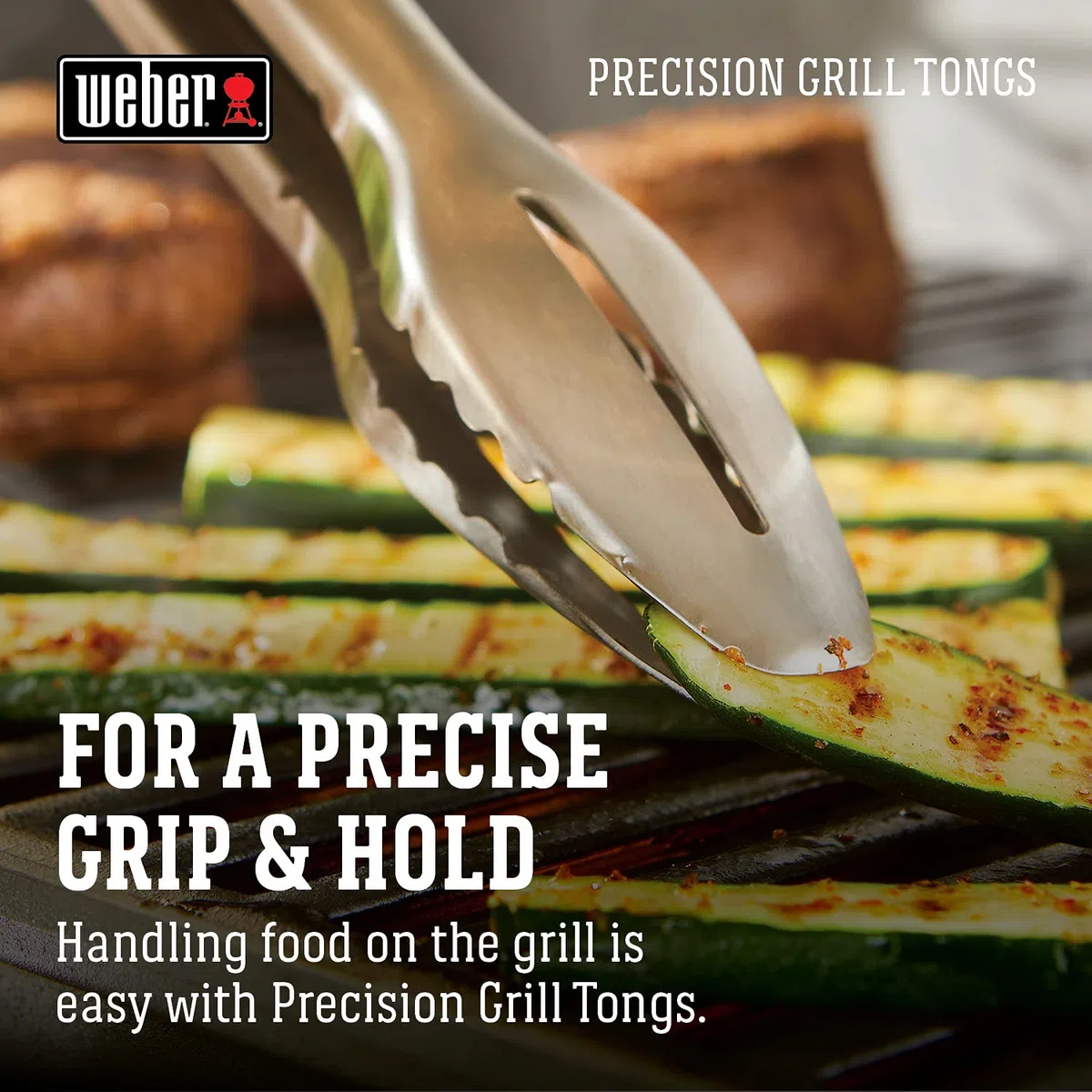 Weber Pinze per griglia di precisione, in acciaio INOX, 45,7 cm