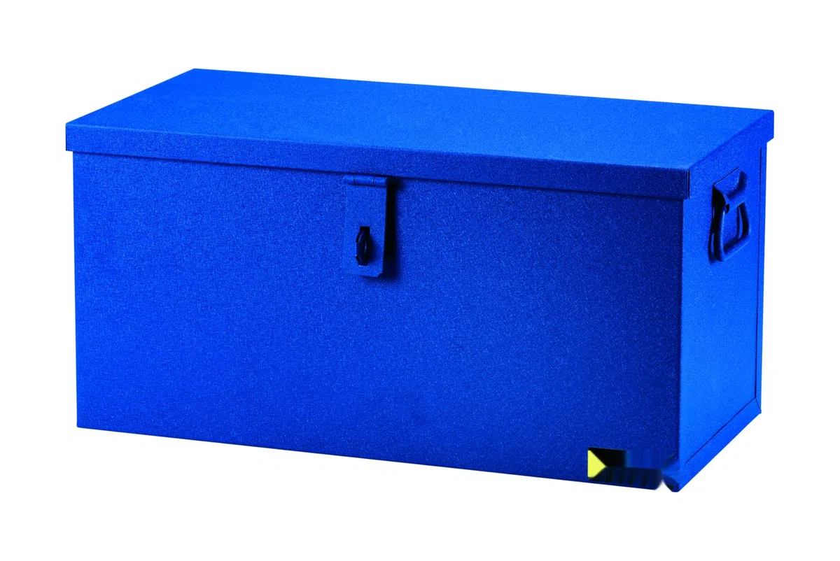 Glowster Cassapanca in metallo 580 x 280 x 287 mm, resistente e durevole, ideale per l'archiviazione e l'organizzazione in interni ed esterni.