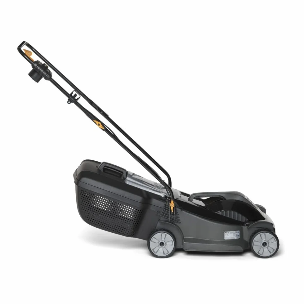 Alpina BL 380 E Tagliaerba Elettrico, 1400 W, 38 cm – Sacco 40 l, Manico Pieghevole – Ideale per Giardini fino a 500 m²