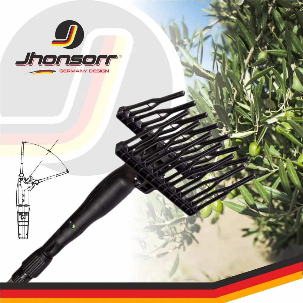 JHONSORR Scuotiolive Abbacchiatore Olive Motoabbacchiatore scuotitore olive elettrico 12V 140 watt batteria rastrelli 1000 battiti peso ridotto MANINA OMAGGIO EXTRA