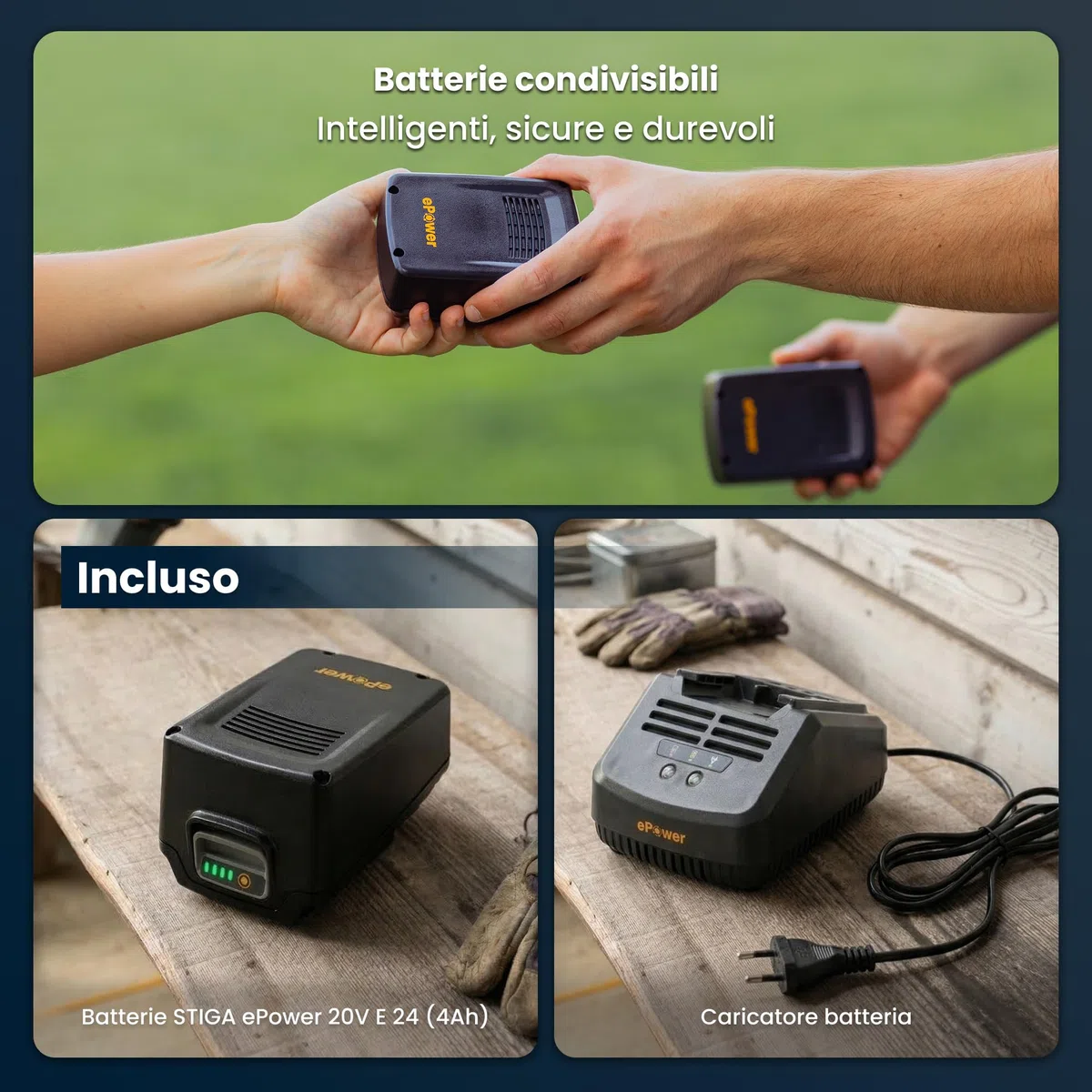 STIGA SBL 100e Kit Soffiatore a Batteria, 20 V 4 Ah + Caric., Velocità Aria 32 m/s – Velocità Regolabile, Compatto e Leggero – Pulizia Giardino e Aree Esterne