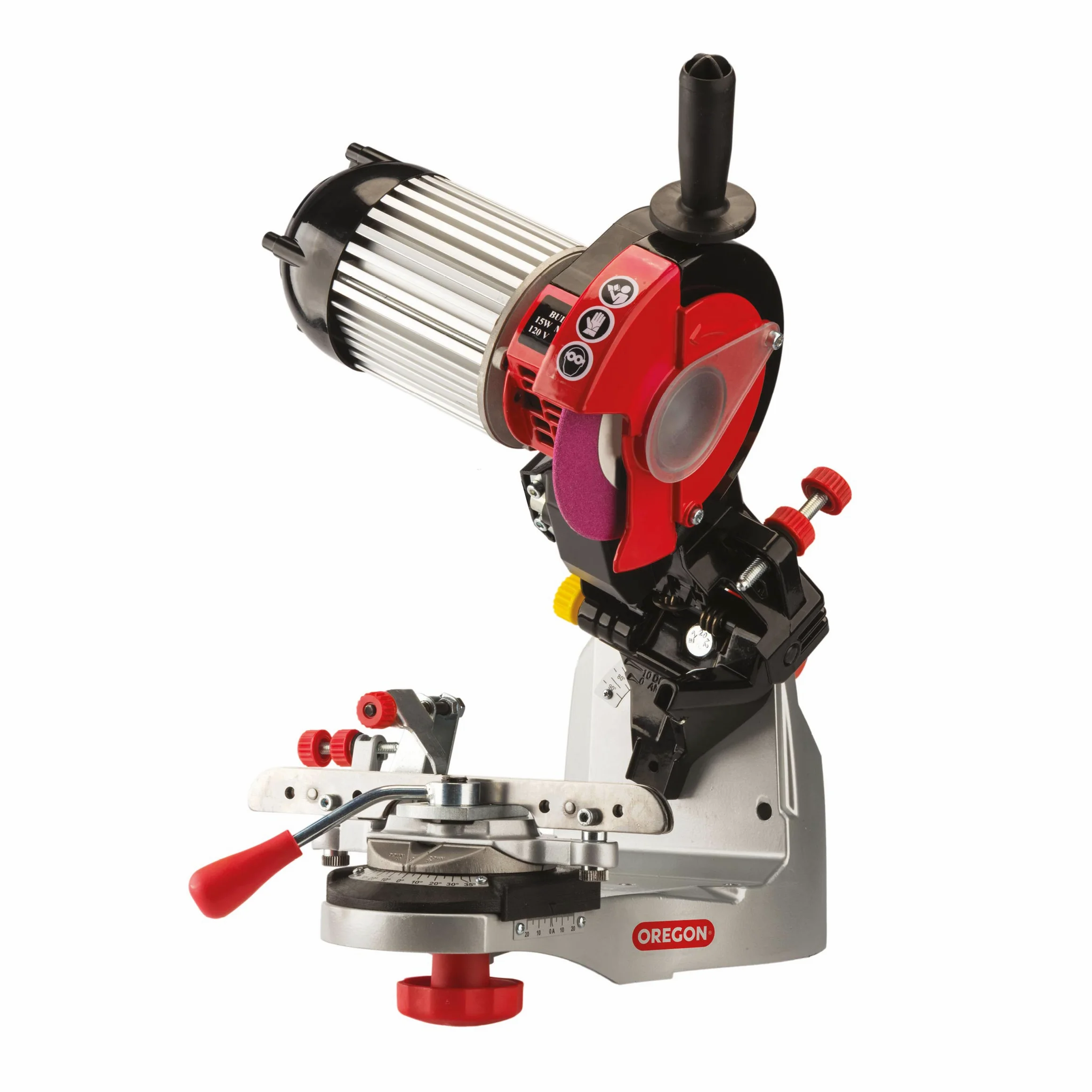 Oregon Smerigliatrice Professionale da 230-Volt, Affilatrice Universale da Motosega, per Tutti i Tipi di Catena fino ad un Passo di 0,404", 3 Dischi Abrasivi Inclusi (520-230)