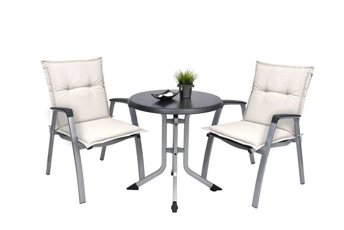 Beautissu Set di 6 Cuscino Sedia da Giardino 100x50x6cm Base NL - Cuscino Sedie Sdraio e poltrone Giardino - Cuscino Seduta da Esterni ed Interni Cuscino Imbottito Comodo e Resistente - Beige