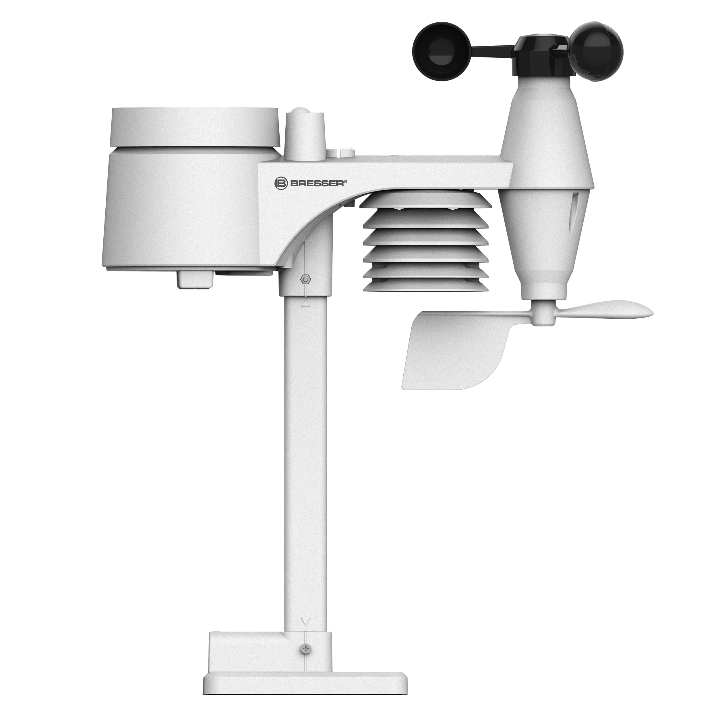 BRESSER -Centrale meteorologica WLAN Comfort con sensore professionale 7 in 1 e moderno display a colori