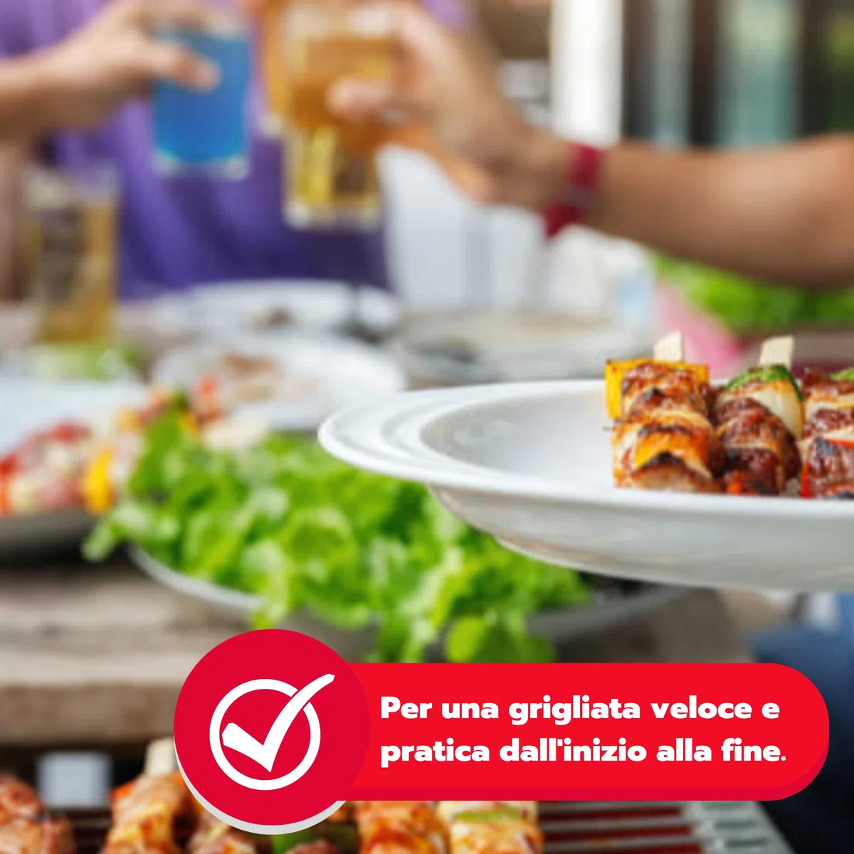 Ardes BRASITO1 Barbecue Elettrico senza Fumo 2200 W con Griglia Rimovibile, Vaschetta per Acqua e Termostato Regolabile, Ideale per Interni ed Esterni