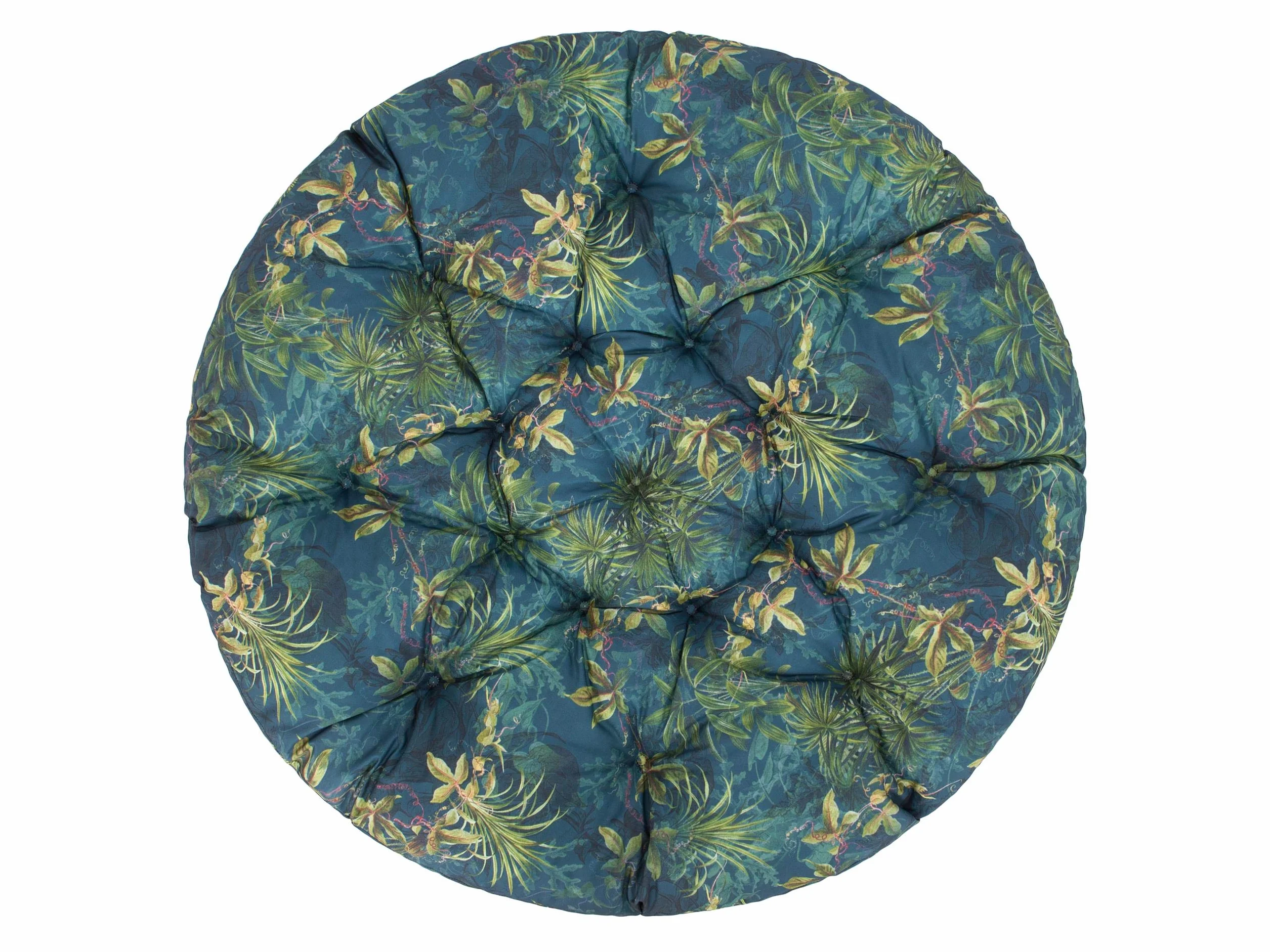 Imbottitura per poltrona Papasan, cuscino di ricambio, diametro 114 cm, cuscino imbottito, made in EU, motivo: erba verde
