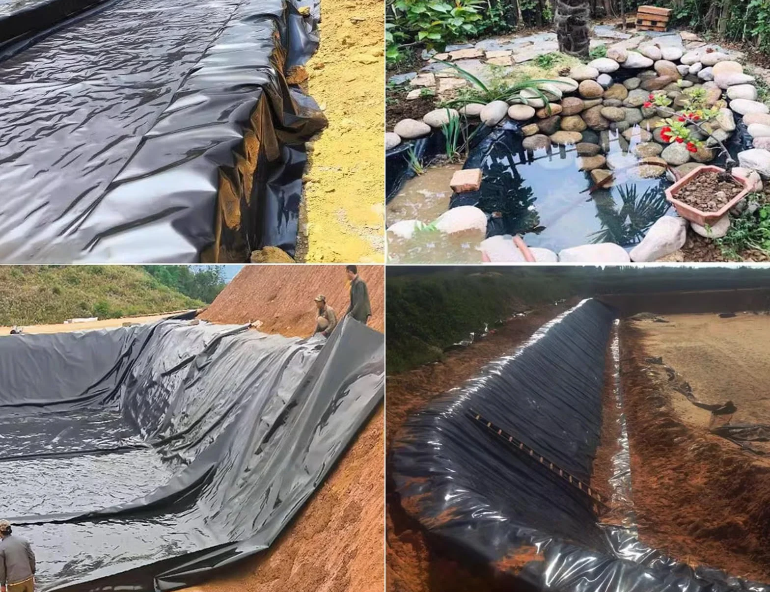 Rivestimento per Laghetti in HDPE Nero Telo per Laghetto HDPE Rivestimento per Laghetto con Fondo per Laghetto Telo per Laghetto da Giardino Giardini Piscine(Size:9 * 10m(29.5 * 32.8ft) 20S)