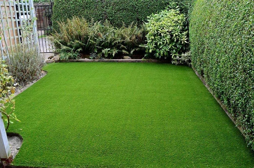 BRICOZONE Prato Sintetico Manto Erboso Rotolo Erba Artificiale Realistica Giardino Tappeto Erboso Sintetico Anti UV Atossico Drenante Ideale per Viali Piscina Terrazzo Aree Giochi (30 mm - 2 x 5 mt)