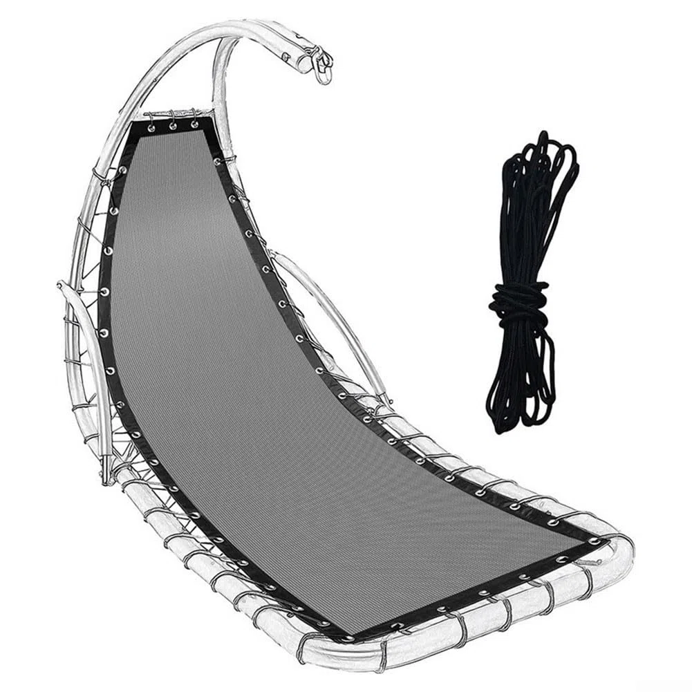 panno di ricambio per sedia a dondolo sospesa, elegante panno di ricambio per sedia a dondolo sospesa in textilene, perfetta per il relax (grigio scuro B)