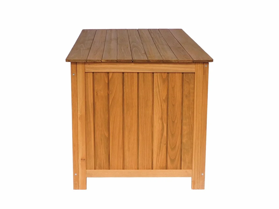 Cassapanca da giardino in legno "Macao" - 130 x 64 x 60 cm - Marrone