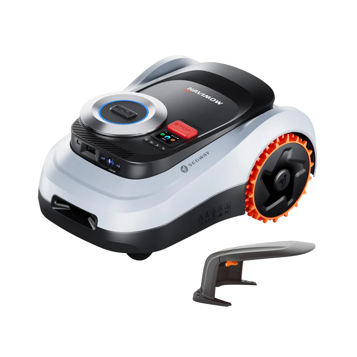Segway Navimow i208 LiDAR Robot Tagliaerba Senza Filo Perimetrale per 800m² con Garage M, Pendenze del 45%, LiDAR a stato solido + Vision, Mappatura Automatica, 4G integrato (Spedito separatamente)