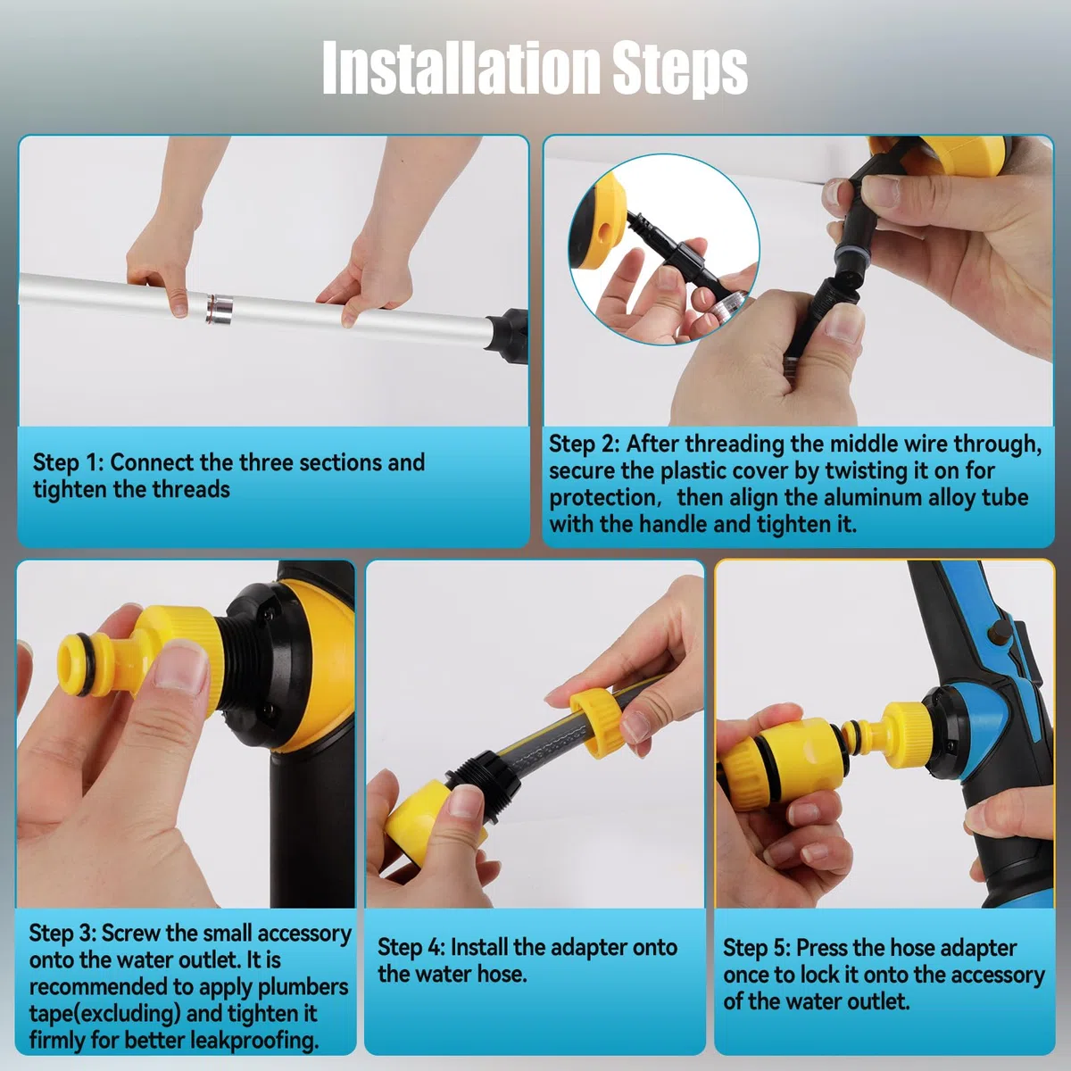 Pompa Trasferimento Acqua Senza Fili Compatibile con Batteria Makita 18V, Pompa Sommergibile Portabile 950 GPH per Piscina/Giardino/Stagno/Barca/Barili di Pioggia (Solo Strumento) (per Makita)