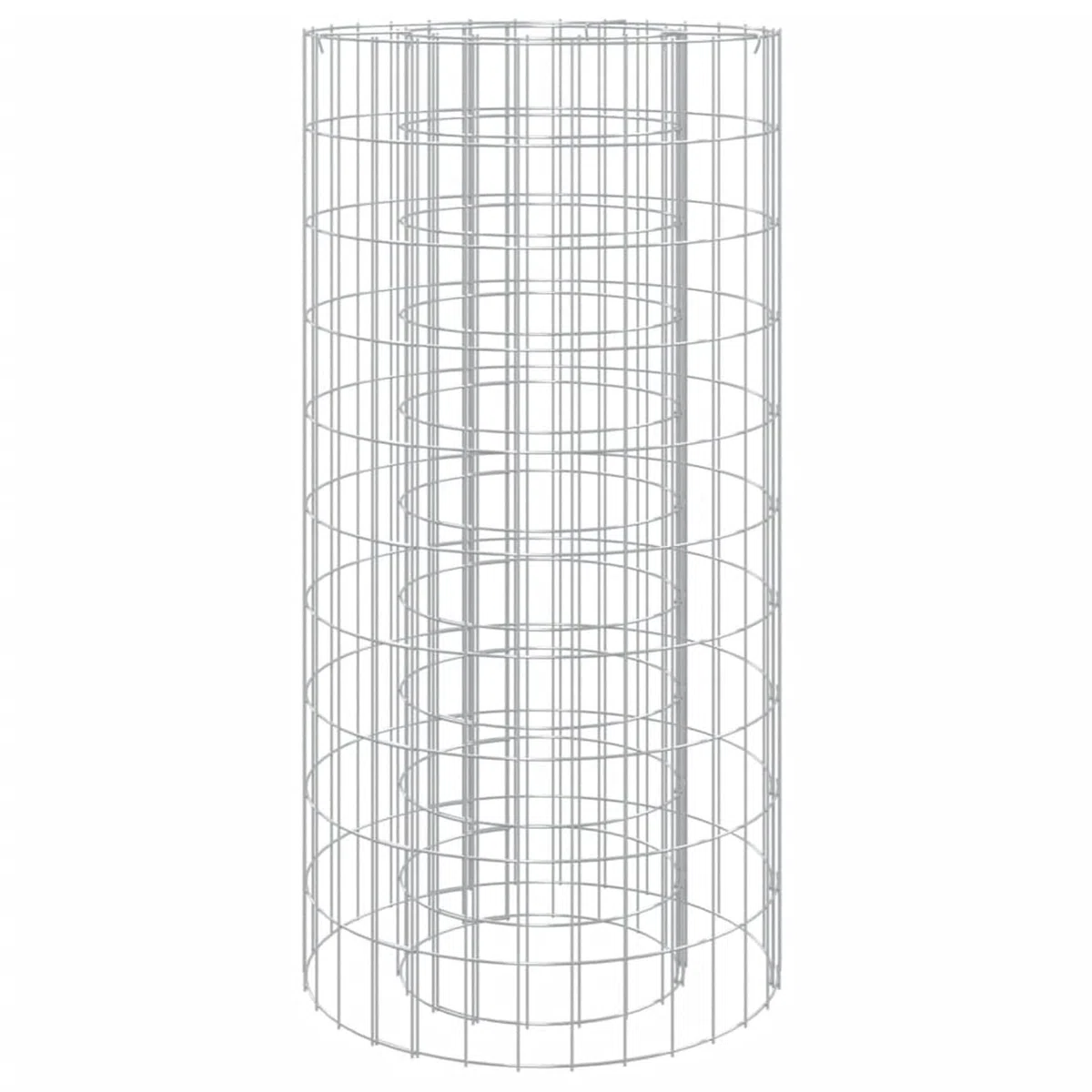 Caminetto a Gabbione Ø 50 cm Ferro Zincato-153559