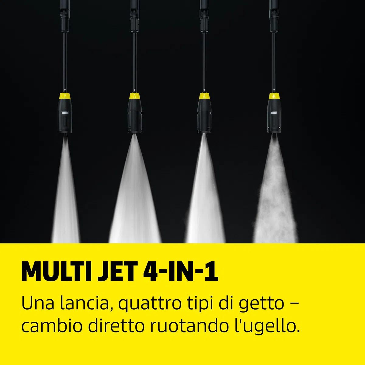 Kärcher idropulitrice K 5 Comfort Premium, pressione: 145 bar, portata: 500 l/h, superficie: 40 m²/h, peso: 18 kg, tubo ad alta pressione extra flessibile, avvolgitubo, Multi Jet 4-in-1