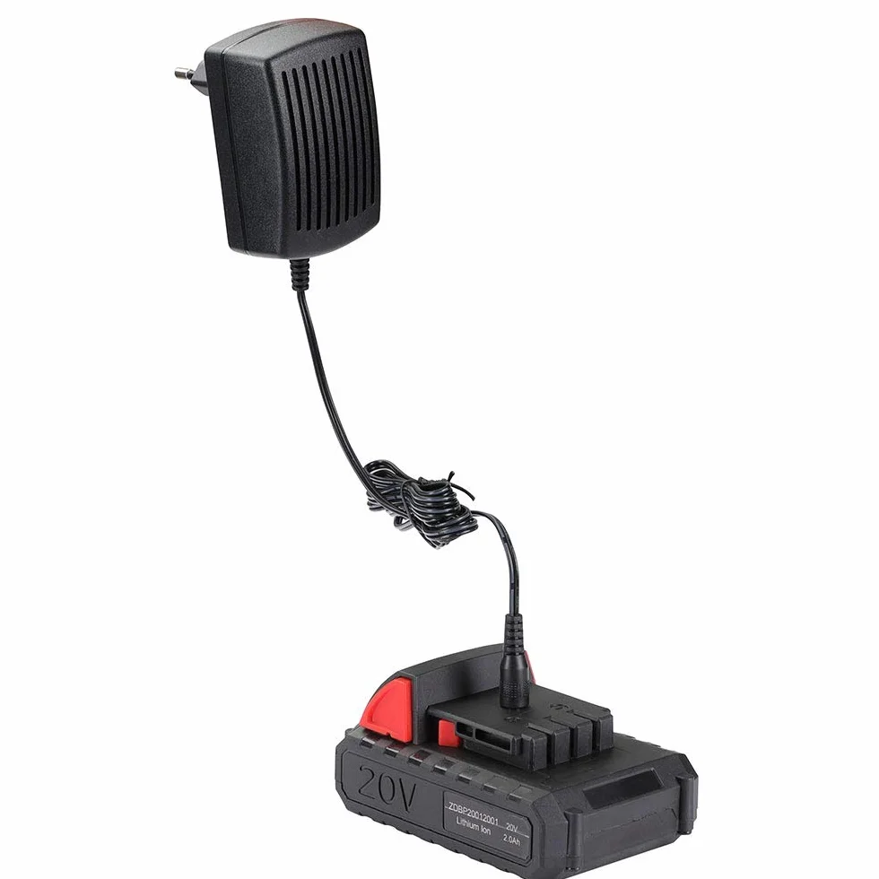 BAKAJI Motozappa per Orto Elettrozappa Batteria Litio 20V 2000 mah Zappatrice Zappa a Motore Elettrica 2 Lame da 15cm Larghezza Lavoro 10cm velocità 250RPM Manico Ergonomico Coltivazione Giardino