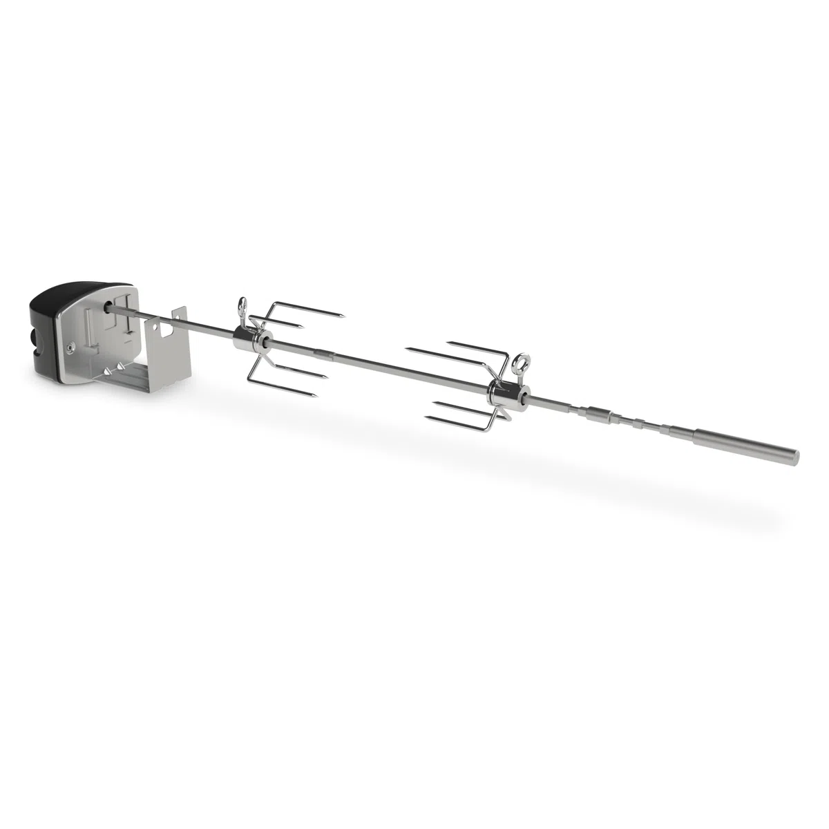 Weber Kit per girarrosto / per tutti i modelli Spirit e barbecue Searwood, accessorio per barbecue in acciaio inossidabile da 85 cm con motore potente e silenzioso per arrostire polli interi e carne