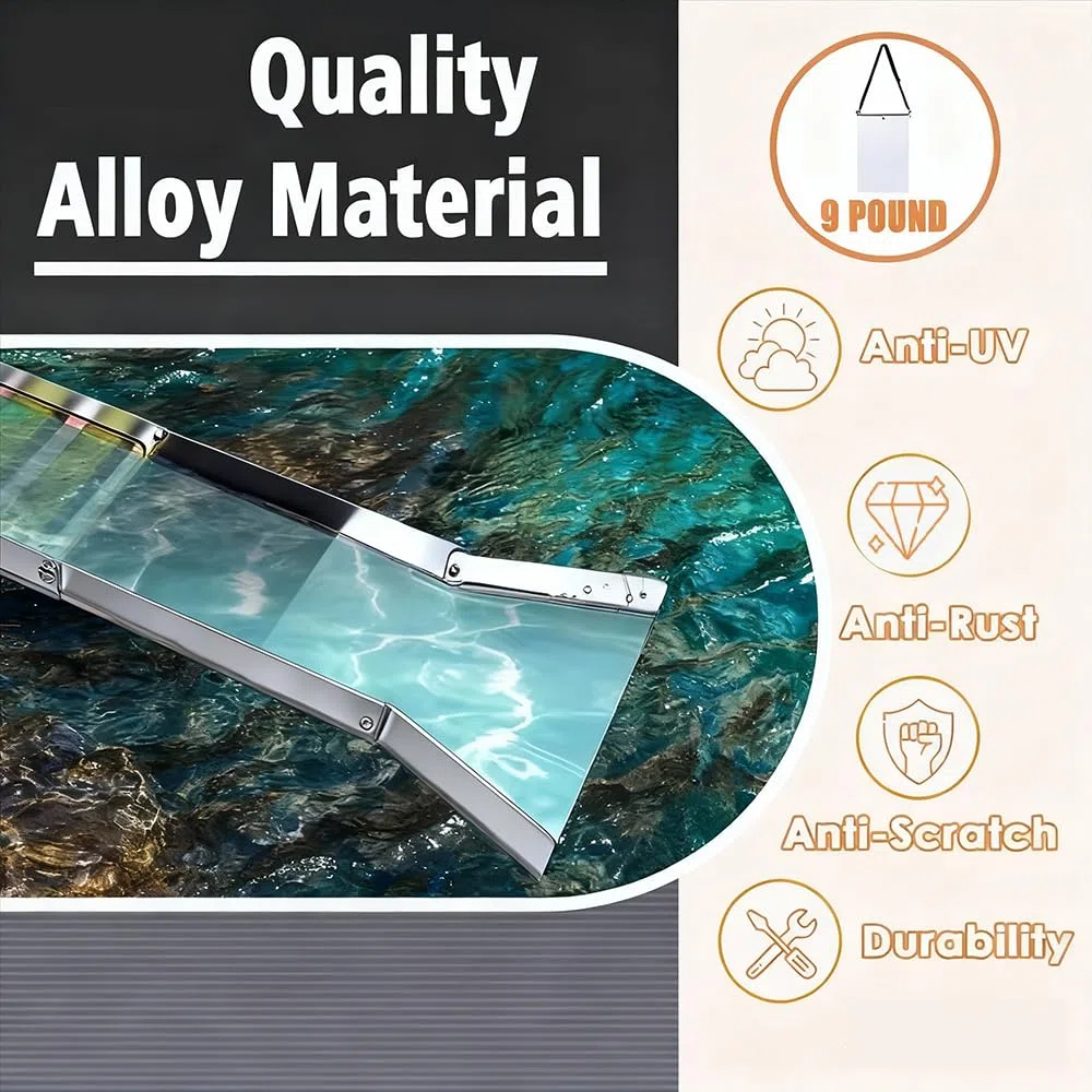 Set Completo Ricerca Dell'oro, Impianto Portatile per Ricerca Dell'oro,Canaletta in Lega Alluminio Set Completo,19 pcs Lega di Alluminio Pieghevole,127 cm,con Accessori,per Ricerca Dell'oro in Fiumi