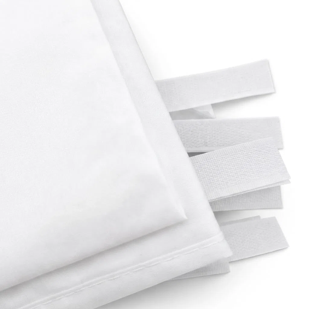 Xone | Set 3 pezzi Tenda laterale per Gazebo 3x3m, tessuto impermabile Anti-UV 99% | solo 3 Pareti Laterali colore Bianco