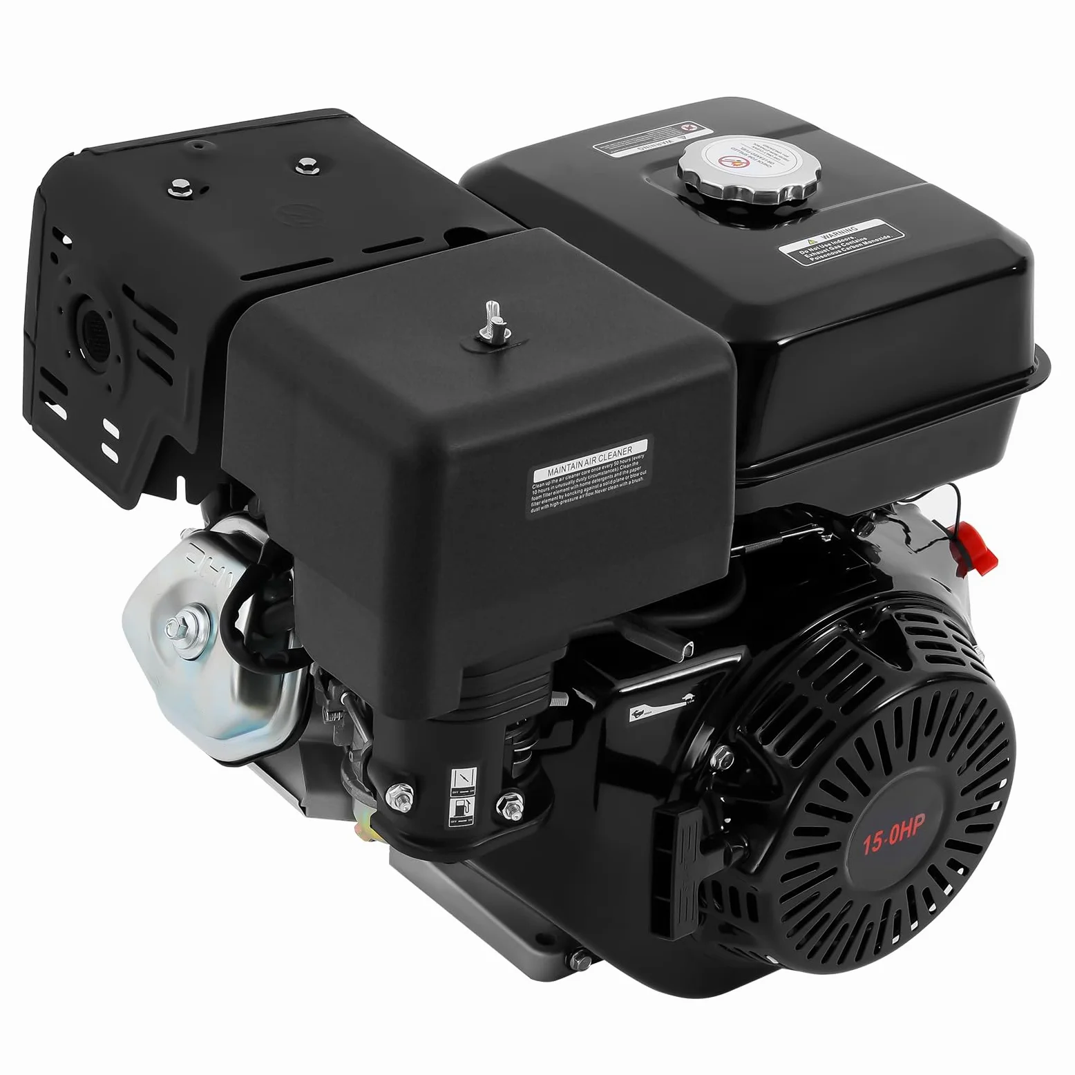 Motore a benzina da 15 cv a 4 tempi, motore industriale da 420 cc, raffreddato ad aria, motore gokart monocilindrico, motore a carico pesante 3000 – 3600 giri/min, motore a benzina per
