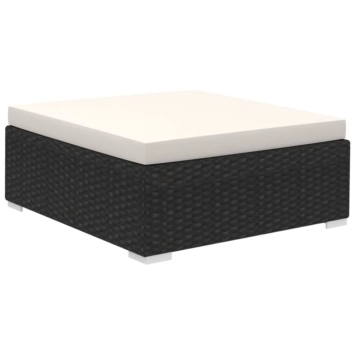 Set Divani da Giardino 8 pz con Cuscini in Polyrattan Nero, Salotto da Esterno, Set Giardino Esterno, Set da Giardino, Arredo Giardino, Divano da Giardino