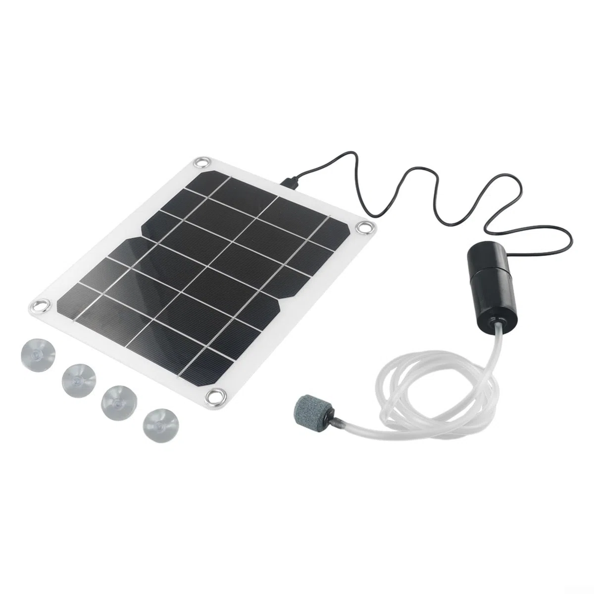 Aeratore solare per stagno, 20 W, monocristallino, pannello solare in silicone, ossigenatore silenzioso, piccolo, per laghetto da pesca all'aperto