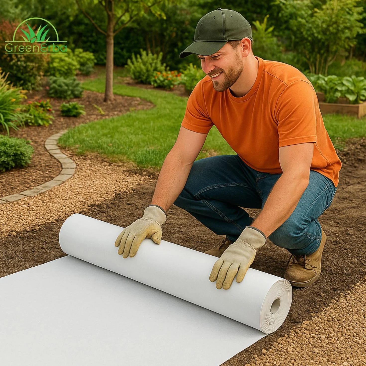 Feltro geotessile 30m² 400g/m2 Poliestere (PES) - Tessuto permeabile all'Acqua - 1 x 30m - Drenaggio Stagno/terrazza/Giardino - Separazione Ghiaia/Sabbia/pavimentazione/Gas Sintetico