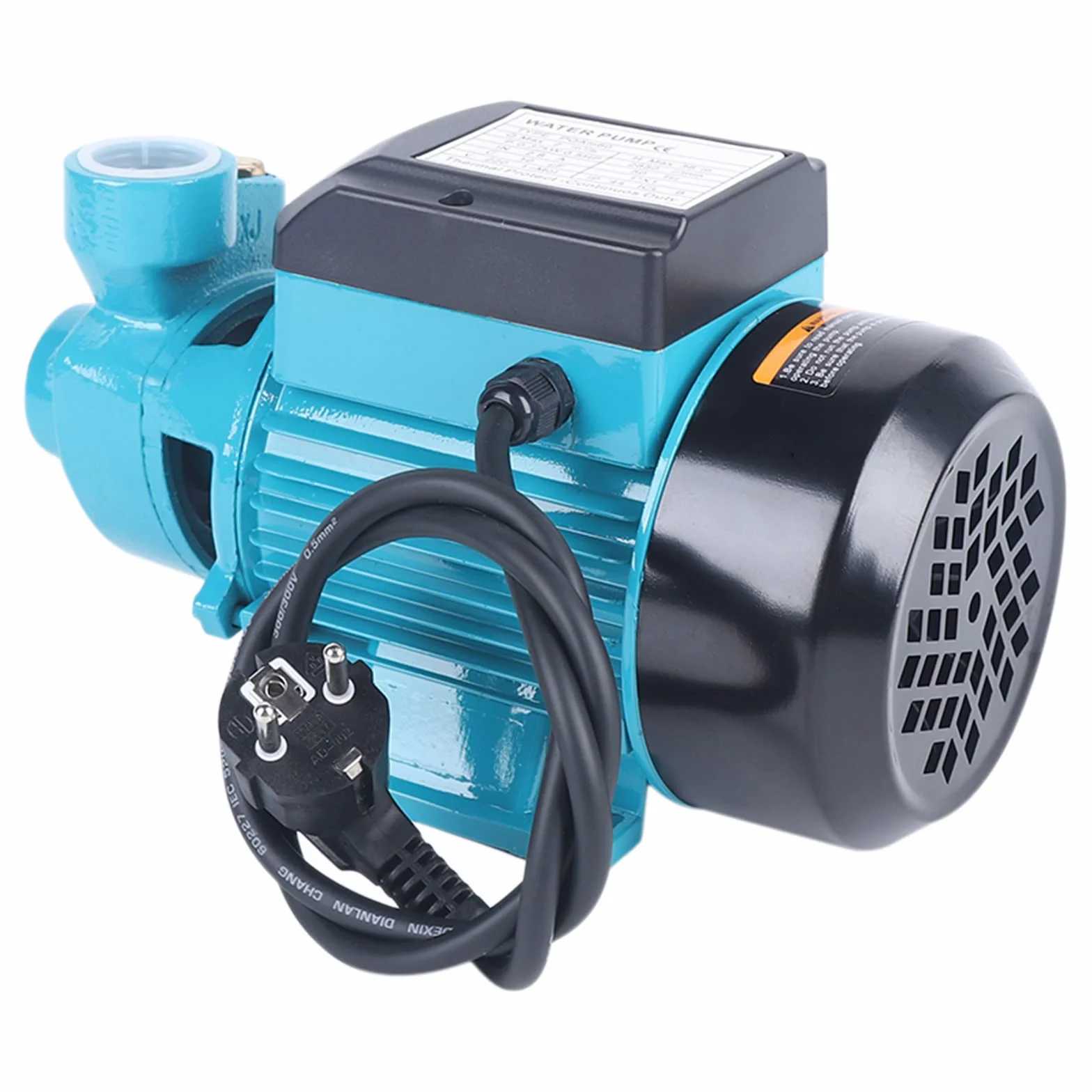 Pompa da Giardino 370W 220V, Pompa ad Alta Pressione Silenziosa 2000 l/h, 38 m di Altezza di Sollevamento Pompa per Acqua Domestica Pompa di Irrigazione Pompa Elettrica