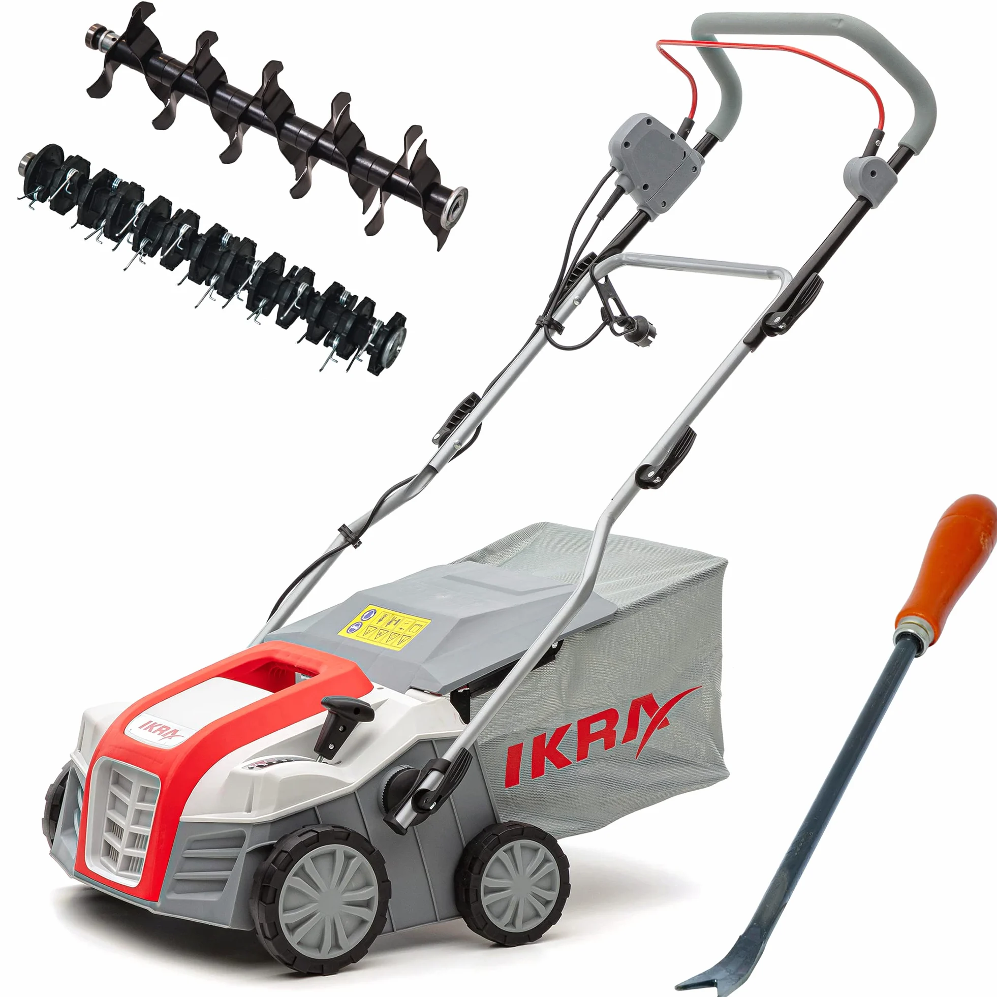 IKRA scarificatore elettrico IEVL 1840, cesto di raccolta 55 l, larghezza 40 cm, 1800W, incl. estirpatore