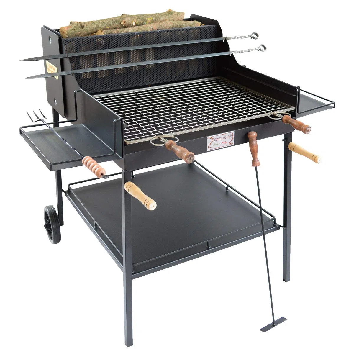 BA44 BARBECUE AREZZO A LEGNA E CARBONE CRUCCOLINI