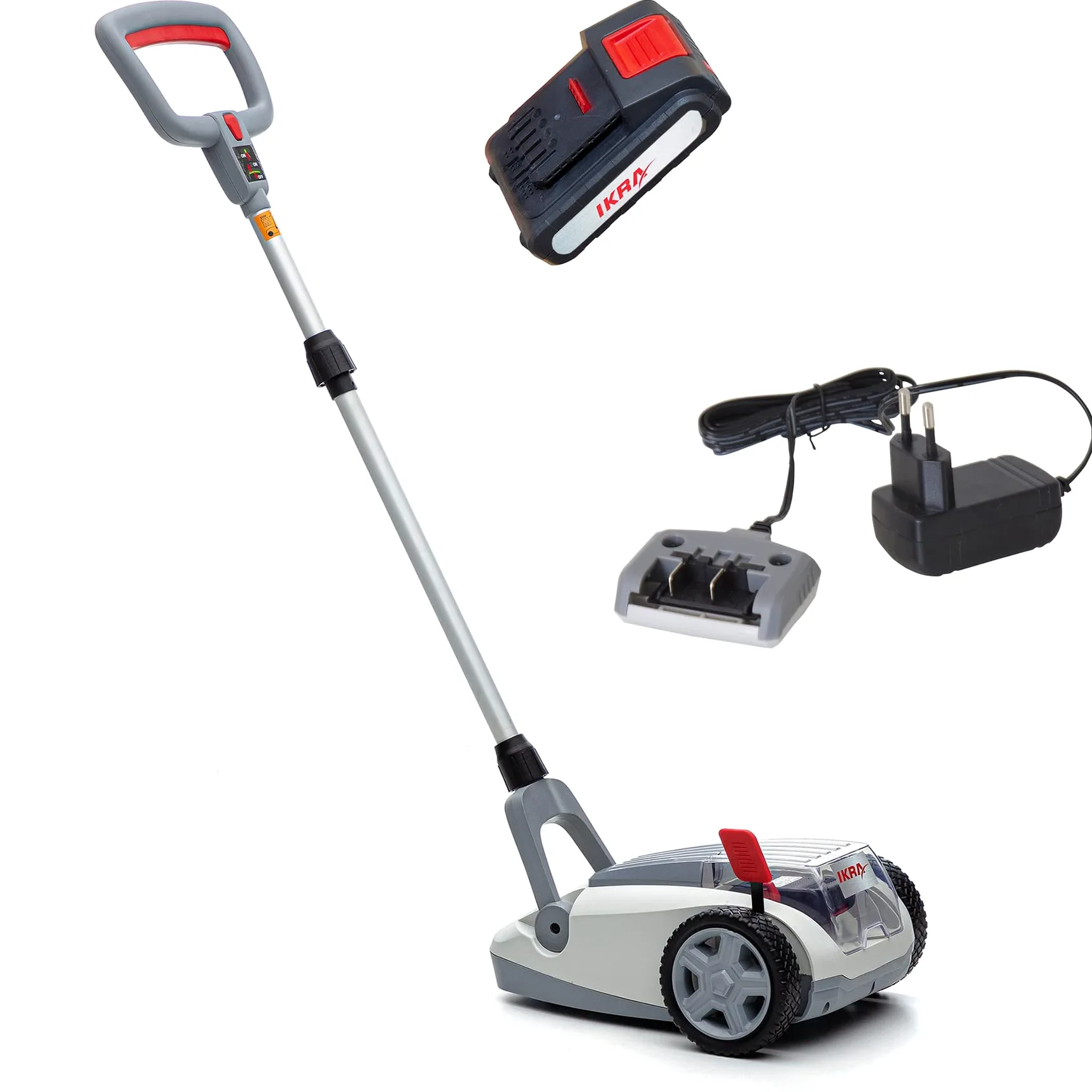 IKRA tosaerba a una mano ICHM 20 con funzione mulching, per prati di piccole 50 m², incl. batteria e caricabatteria
