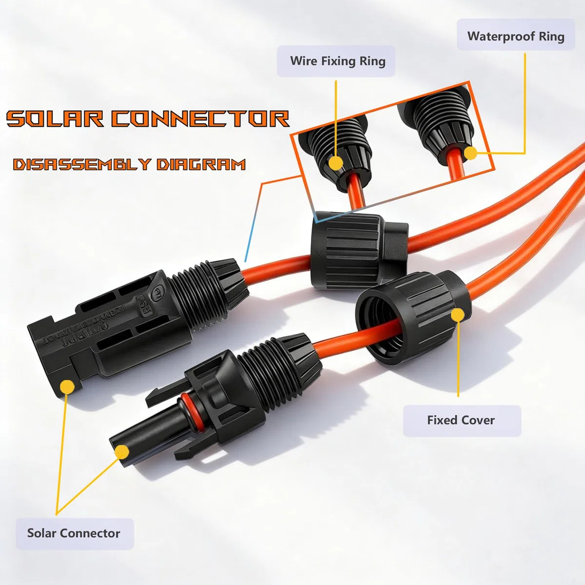 Connettore solare XT60i Cavo di prolunga 3M/5M 12AWG Cavo di prolunga XT60i per Ecoflow River e Delta Series Bluetti Anker Solix Powerstation (5M)