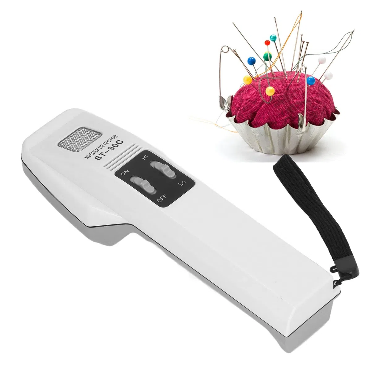 Septpenta Metal Detector Pinpointer, Bacchetta Puntatore Portatile Impermeabile, Alta Sensibilità, Sonda per Localizzazione Oro, Funzione di Allarme Sonoro e Luminoso per Trovare Monete D'Oro