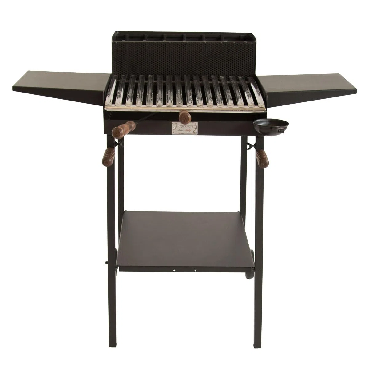 BA48-BARBECUE BELVEDERE CON ALETTE A LEGNA E CARBONE-CRUCCOLINI
