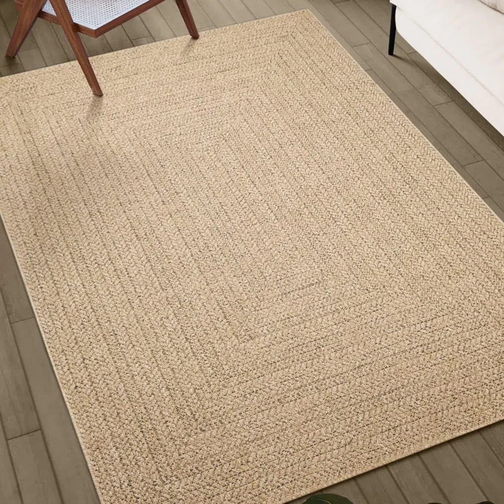 vidaXL Tappeto ZIZUR 160x230 cm Aspetto Iuta per Interni ed Esterni