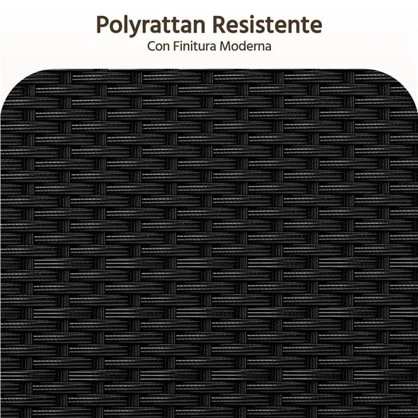 Yaheetech Set da Giardino in Rattan, 4 Posti, con divano a 2 posti, 2 sedie, tavolo e cuscini per seduta resistente alle intemperie, Salotto da Siardino Esterno, per Terrazza Balcone Patio