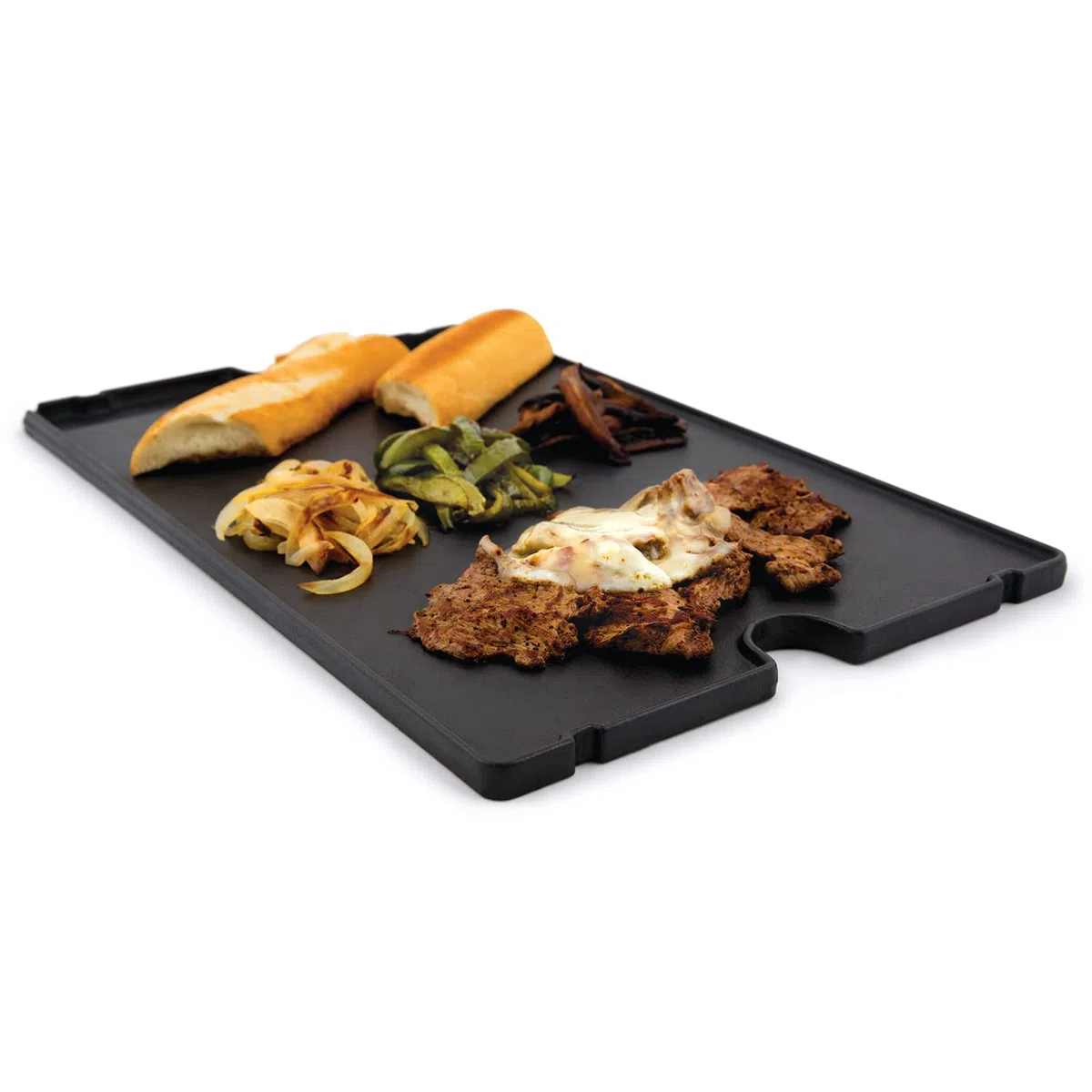 Broil King Piastra in ghisa, 44 x 32 x 2 cm, Accessorio per Barbecue in Acciaio Inox, 5 x 5 x 5 cm