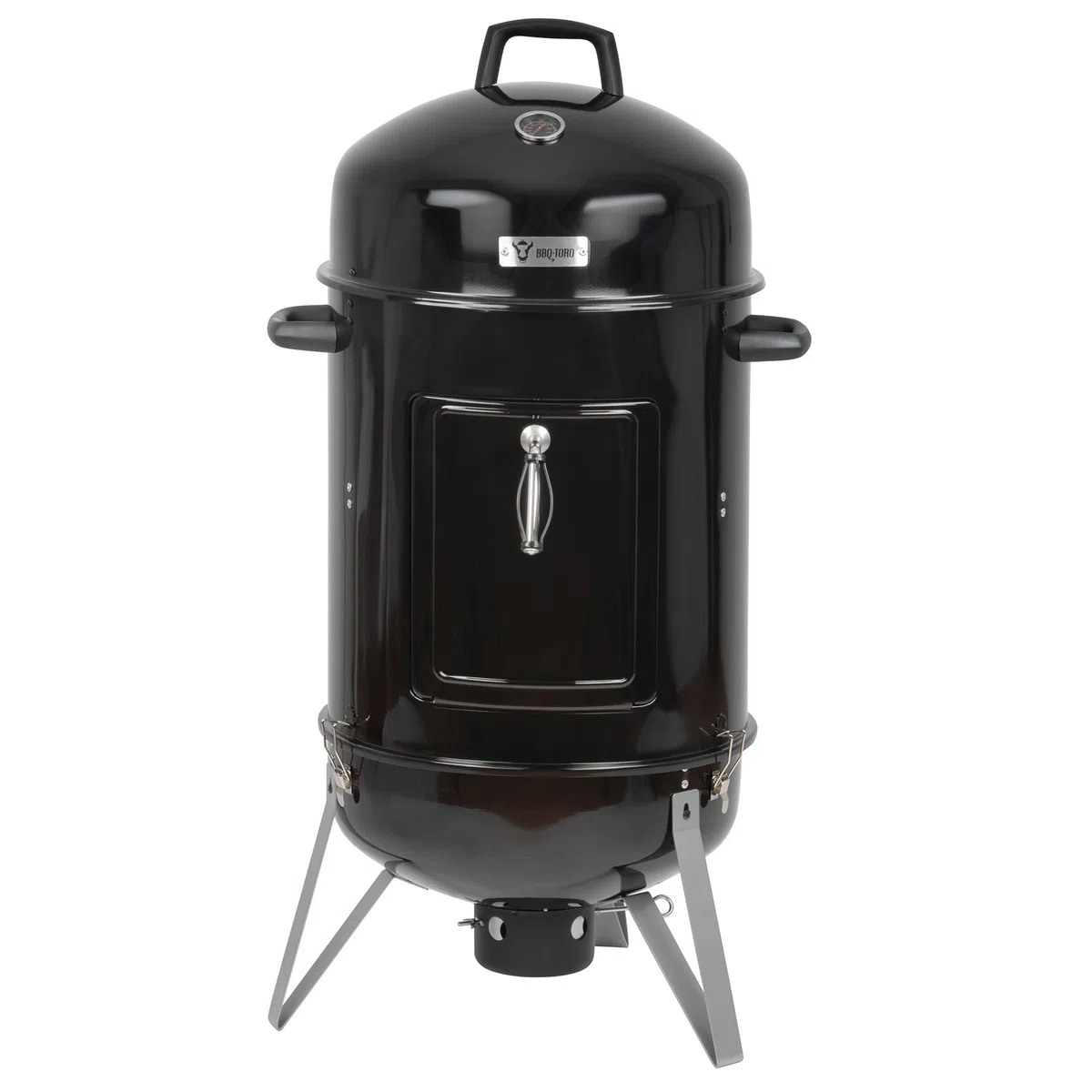 BBQ-Toro barile per affumicatura Oak Ø 47 cm | Barile per barbecue 4in1, affumicatore a legna, affumicatore ad acqua | Watersmoker, griglia a carbonella con coperchio