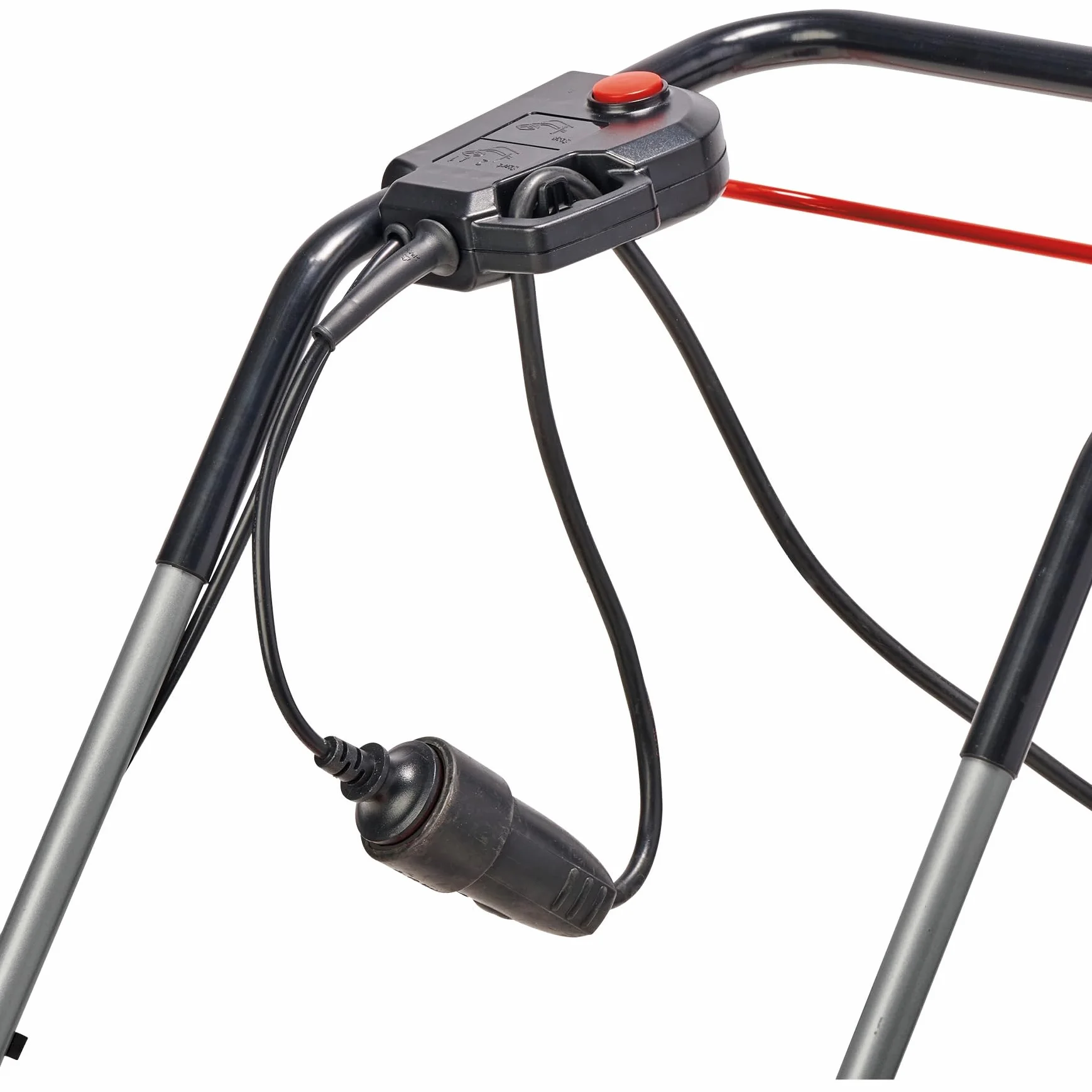 Einhell tosaerba elettrico GC-EM 1600/37 (1.600 W, larghezza di taglio 37 cm, fino a 700 m², cesto raccoglierba da 38 L, regolazione centrale dell'altezza di taglio da 20 a 60 mm)