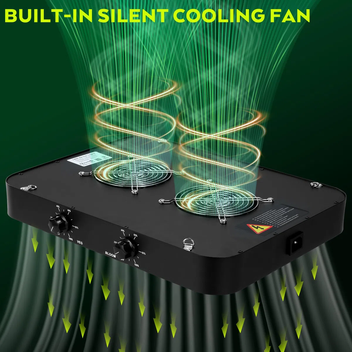 2000w Lampada per Piante, Dual Dimming VEG BLOOM Dual Mode, Lampada Coltivazione LED, con 1140 LEDs, Grow Light Spettro Completo per Grow Tent, Crescita idroponica, Verdure Fiore(Scheda Quantum)